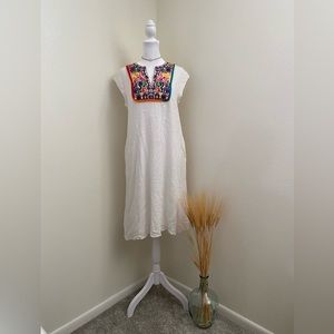 Hailey & Co White Embroidered Dress